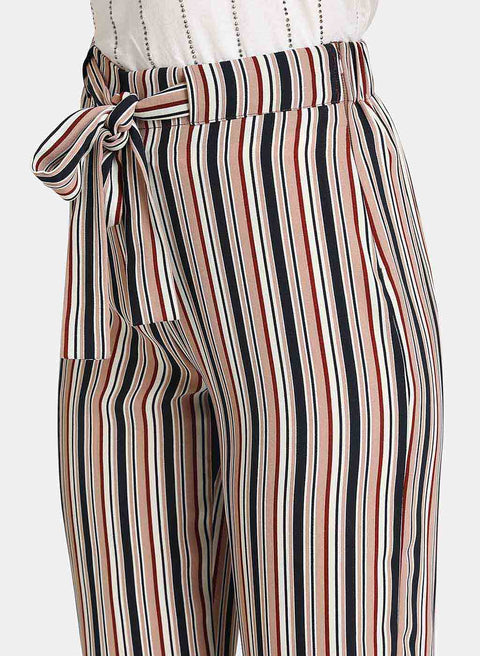 Belted Striped Trouser