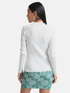 Pearl Beaded Turtle Neck Pullover