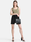 Paperbag Shorts With Belt And Elasticated Waist