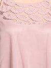 Lace Yoke Detail Top With Straps