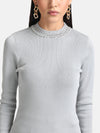 Embellished Turtle Neck Pullover