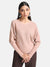 Batwing Pullover With Heat Studs And Fringes