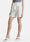 Paperbag Shorts With Belt And Elasticated Waist