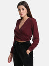 Wrap Blouson Top