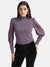 Puff Sleeves Top With Band Neck