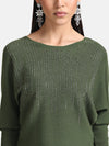 Batwing Pullover With Heat Studs