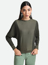 Stripped Batwing Pullover