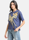 Bambi Disney Printed T-Shirt With Sequin Work