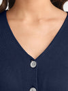 V Neck Button Detail Cardigan