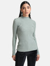 Raised Neck Pullover With Buttons