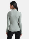 Raised Neck Pullover With Buttons