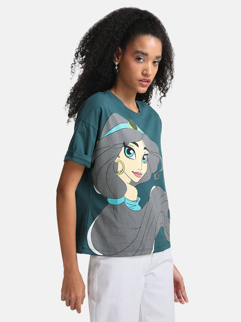 Jasmine Disney Printed T-Shirt With Stick Ons