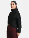 Reversible Wrap High Neck Pullover