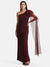 One Shoulder Maxi Dress With Drape And Embellishment