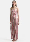 Satin Striped Jumpsuit