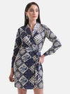 Printed Wrap Dress