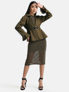 Peplum Jacket With Peplum Sleevs