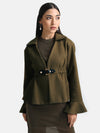 Peplum Jacket With Peplum Sleevs