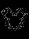 Mickey Mouse Disney Diamond Studded Black T-Shirt