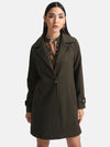 Overcoat With Elasticated Back