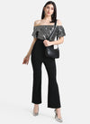 Sequin Off Shoulder Jumpsuit