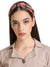 Knotted Casual Pink Checks Hairband