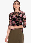 Floral Print Lace Top