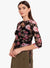 Floral Print Lace Top