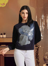 Dumbo Disney Sequin Crop Sweat