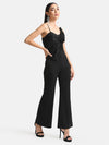 Sequin Jumpsuit With Bow