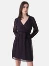 Lurex Wrap Dress