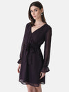 Lurex Wrap Dress