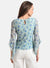Floral Printed Lace Top With Bell Sleeves