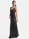 Stickon Sequin Wrap Maxi Dress