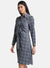 Printed Shirt Dress With Tie-Knot
