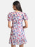 Floral Printed Dress With Ruching