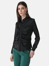 Ruched Satin Shirt