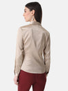 Ruched Satin Shirt