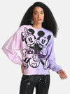 Mickey And Minnie Mouse Disney Printed Color Block Sweat