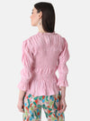 Pleated Crushed Top With Smocking