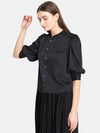 Puff Sleeve Satin Shirt