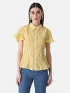 Pleated Smocked Shirt