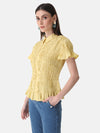 Pleated Smocked Shirt