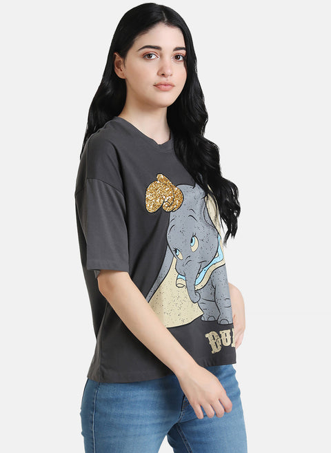 Dumbo Disney Printed T-Shirt With Sequin