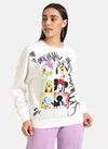 Mickey & Friends Disney Printed Oversized Sweatshirt