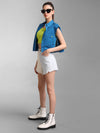 Twill Colour Blocked Shorts