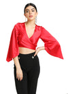 Crop Front Tie Up Top