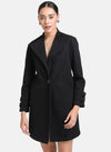 Overcoat With Buckle Detail At Sleeves