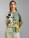 Mickey And PlutoDisney Printed Color Block T-Shirt