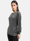 Lurex Knit Batwing Top